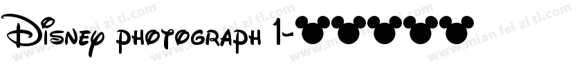 Disney photograph 1字体转换